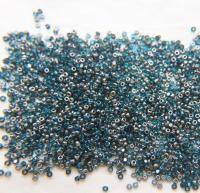 11/0 Charlotte true Cut Beads Patina Dark Aqua Transparent Gunmetal 10/20/50/250/500 Grams PREMIUM SEED Beads