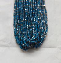 11/0 Hanks Charlotte Cut Beads Patina Slate Blue Opaque Gunmetal 1/5/25/50/100 Hanks 2.0mm glass beads, jewelry supply, findings