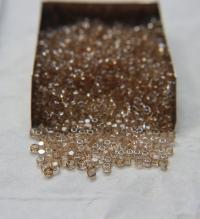 8/0 Charlotte Cut Beads Crystal Golden Honey 10/20/50/250/500 Grams PREMIUM SEED Beads, jewelry supply, vintage findings
