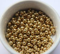 Round Solid Metal Drops, Ball drop Charms, in brass 6mm, 1.4mm Loop, 10/35/150 pieces jewelry findings, vintage jewelry parts