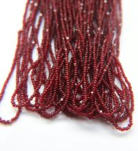 13/0 Charlotte Cut Beads Transparent Garnet 1/5/25/50/100 Hanks craft supplies, jewelry making, embroidery materials, vintage beads, rare