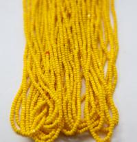 13/0 Hanks Charlotte Cut Beads 83130 Yellow Opaque 1/5/25/50/100 Hanks 1.6mm glass beads, jewelry supply, findings, craft supply, rare