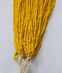13/0 Hanks Charlotte Cut Beads 83130 Yellow Opaque 1/5/25/50/100 Hanks 1.6mm glass beads, jewelry supply, findings, craft supply, rare