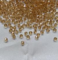4mm Crystal Champagne Swarovski Bicone Beads 36/72/144/432/720 Pieces loose beads, jewelry making, couture embellishment