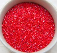 13/0 Charlotte Cut Beads Patina Light Red Opaque Aurore Boreale 5/10/20/50/250/500 Grams PREMIUM MATERIALS