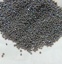 11/0 Charlotte Cut Beads Patina Opaque Grey Aurore Boreale 10/20/50/250/500 Grams PREMIUM MATERIALS