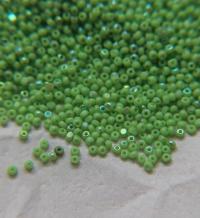 13/0 Charlotte Cut Beads Patina Opaque Peridot Aurore Boreale 5/10/20/50/250/500 Grams PREMIUM MATERIALS