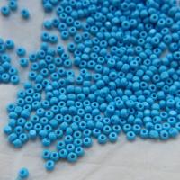 6/0 Charlotte Cut Beads Opaque Turquoise 10/20/50/250/500 Grams glass beads, jewelry supply, vintage findings, craft supply, rare whit