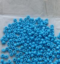 6/0 Charlotte Cut Beads Opaque Turquoise 10/20/50/250/500 Grams glass beads, jewelry supply, vintage findings, craft supply, rare whit
