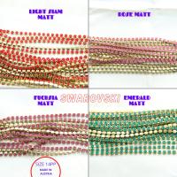 14PP Rhinestone Chain Swarovski vintage Matt 2mm Wedding Bridal Supplies Jewelry Making decorations