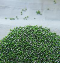 13/0 Charlotte Cut Beads Patina Opaque Peridot Silver 5/10/20/50/250/500 Grams glass beads, jewelry supply, findings, craft supply,vintage