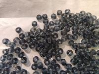 6/0 Charlotte Cut Beads 40010 Transparent Grey 10/20/50/250/500 Grams glass beads, jewelry supply, vintage findings, craft supply, rare whit