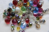 Swarovski Vintage 50/100/250/500 Grams, Mix crystals, Glass Mix, Rondelle Beads, rainbow beads, chunky beads, craft supply
