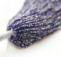 13/0 Charlotte Cut Beads Patina Transparent Royal Blue Silver 5/10/20/50/250/500 Grams glass beads, jewelry supply, findings, craft supply