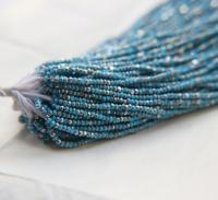 13/0 Charlotte Cut Beads Patina Opaque Turquoise Silver 5/10/20/50/250/500 Grams glass beads, jewelry supply, findings, craft supply vintage
