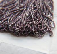 13/0 Charlotte Cut Beads Patina Opaque Light Purple Silver 5/10/20/50/250/500 Grams glass beads, jewelry supply, findings, rare craft supply