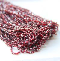 11/0 Hanks Charlotte Cut Beads Patina Transparent Light Siam Silver 1/5/25/50/100 Hanks PREMIUM SEED BEADS