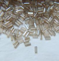 True Cuts Size 2 (2x4mm) Bugle Beads 5/10/20/50/250/500 Grams Patina Crystal Golden Honey loose tube beads
