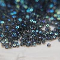 11/0 Charlotte Cut Beads Patina Transparent Grey Aurore Boreale 10/20/50/250/500 Grams PREMIUM MATERIALS