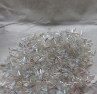 True Cuts Size 2 (2x4mm) Bugle Beads 5/10/20/50/250/500 Grams Patina Crystal Aurore Boreale loose tube beads