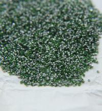 13/0 Charlotte Cut Beads Patina Transparent Lime Silver 5/10/20/50/250/500 Grams glass beads, jewelry supply, findings, craft supply
