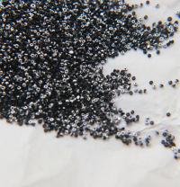 13/0 Charlotte Cut Beads Patina Jet Silver 5/10/20/50/250/500 Grams craft supplies, jewelry making, embroidery materials