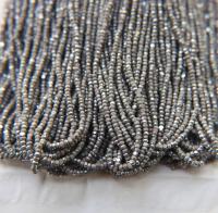 11/0 Charlotte true Cut Beads Patina Opaque Grey Silver 10/20/50/250/500 Grams PREMIUM SEED BEADS