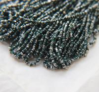 11/0 Charlotte true Cut Beads Patina Opaque Emerald Silver 10/20/50/250/500 Grams
