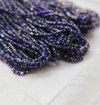 11/0 Hanks Charlotte Cut Beads Patina Transparent Royal Blue Silver 1/5/25/50/100 Hanks Premium Beads