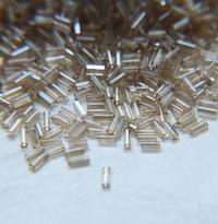 True Cuts Size 2 (2x4mm) Bugle Beads 5/10/20/50/250/500 Grams Patina Crystal Golden Honey loose tube beads