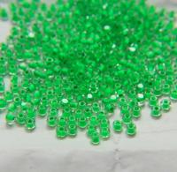 6/0 Charlotte Cut Beads in Neon Linings (14 Colors) 10/20/50/250/500 Grams frosted glass beads, jewelry supply, vintage findings, craft