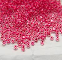 6/0 Charlotte Cut Beads in Neon Linings (14 Colors) 10/20/50/250/500 Grams frosted glass beads, jewelry supply, vintage findings, craft