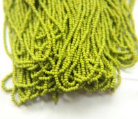 11/0 Czech Seed Bead Opaque Olivine 1/5/25/50/100 Full hanks Preciosa Ornella loose beads, mix beads, embroidery materials, craft supplies