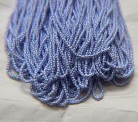 11/0 White with 4 Blue Strips SEED BEADS PRECIOSA Traditional Czech Beads™ , mix beads, embroidery materials, craft supplies