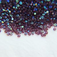 11/0 Charlotte true Cut Beads Patina Transparent Amethyst Aurore Boreale 10/20/50/250/500 Grams PREMIUM SEED Beads, vintage supplies