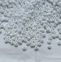8/0 Charlotte Cut Beads Matt Chalk White 10/20/50/250/500 Grams frosted glass beads, jewelry supply, vintage findings, craft supply