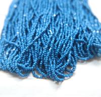 11/0 Charlotte true Cut Beads 2 MM Teal Blue Opaque 1/5/25/50/100 Hanks PREMIUM SEED Beads, bracelet beads, tassel beads