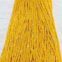 11/0 Hanks Charlotte true Cut Beads Patina Opaque Yellow Aurore Boreale 1/5/25/50/100 Hanks PREMIUM SEED Beads, NATIVE supplies