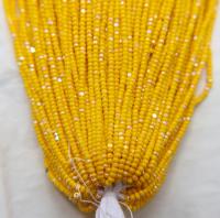 11/0 Hanks Charlotte true Cut Beads Patina Opaque Yellow Aurore Boreale 1/5/25/50/100 Hanks PREMIUM SEED Beads, NATIVE supplies
