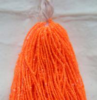 13/0 Hanks Charlotte Cut Beads Neon Orange Linings 1/5/25/50/100 Hanks 1.6mm jewellery rare glass beads, jewelry supply, native supply