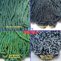 8/0 Stripes/Harlequins/Travertine SEED BEADS PRECIOSA Traditional Czech Beads™ , mix beads, embroidery materials, craft supplies