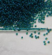11/0 True cuts Charlotte Beads Light Green Blue Lined 10/20/50/250/500 Grams PREMIUM SEED BEADS, Native Supply