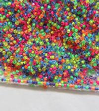 11/0 True cuts Charlotte Beads Multi Neon Beads 10/20/50/250/500 Grams PREMIUM SEED BEADS, Native Supply