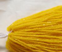 11/0 Hanks Charlotte Cut Beads Matt Yellow 1/5/25/50/100 Hanks 2.0mm jewellery rare glass beads, jewelry supply, findings, craft supply