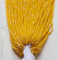 11/0 Hanks Charlotte true Cut Beads Patina Opaque Yellow Aurore Boreale 1/5/25/50/100 Hanks PREMIUM SEED Beads, NATIVE supplies