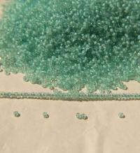 11/0 True cuts Charlotte Beads Crystal Mint Lined 10/20/50/250/500 Grams PREMIUM SEED BEADS, Native Supply