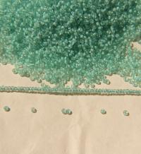 11/0 True cuts Charlotte Beads Crystal Mint Lined 10/20/50/250/500 Grams PREMIUM SEED BEADS, Native Supply