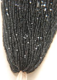 13/0 Hanks Charlotte Cut Beads Matt Black 1/5/25/50/100 Hanks jewellery rare glass beads, jewelry supply, findings, craft supply