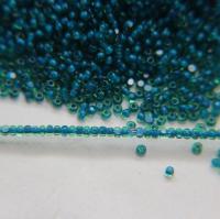 11/0 True cuts Charlotte Beads Light Green Blue Lined 10/20/50/250/500 Grams PREMIUM SEED BEADS, Native Supply