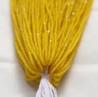 11/0 Hanks Charlotte Cut Beads Matt Yellow 1/5/25/50/100 Hanks 2.0mm jewellery rare glass beads, jewelry supply, findings, craft supply